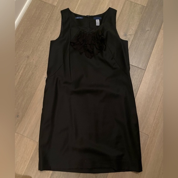 J Crew Black Dress with Embellished Neckline - Picture 3 of 6